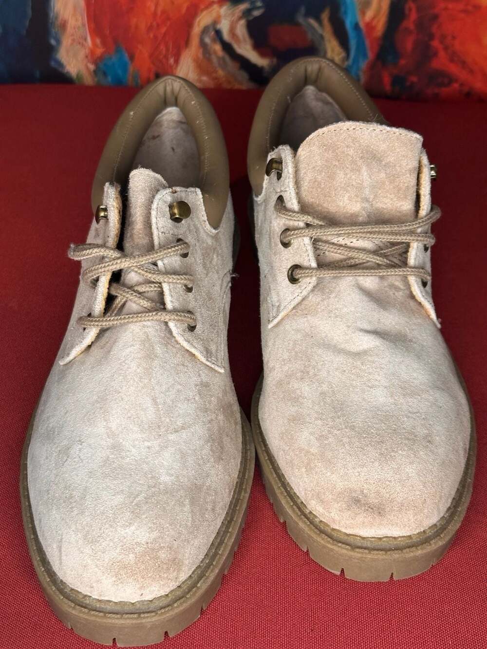 Comfortview Suede Lug Sole Low-Top Work Boots